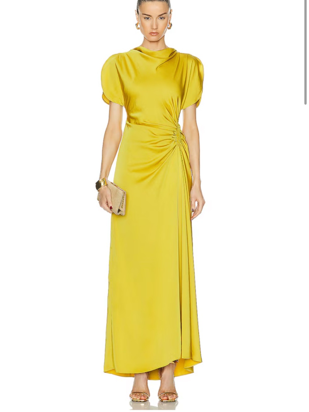 A.L.C. Citrine Draped Maxi Dress